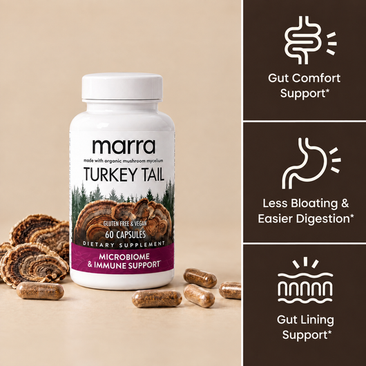 Marra Gut Relief Turkey Tail Mycelium (1,000mg)