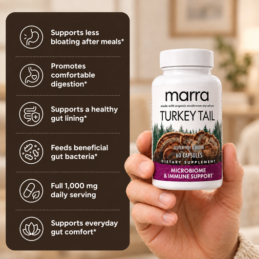 Marra Gut Relief Turkey Tail Mycelium (1,000mg)