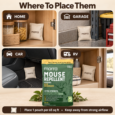 Marra Mouse Repellent Pouches (12 Pack)