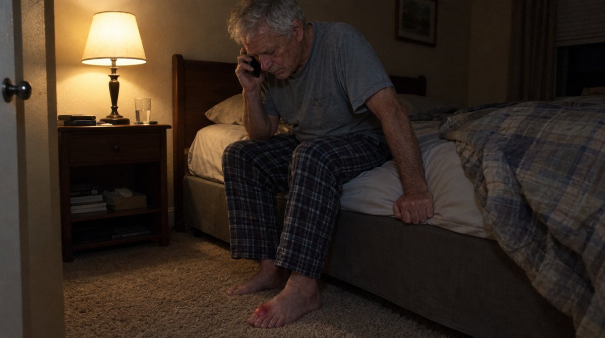 Illustrative nighttime discomfort scene
