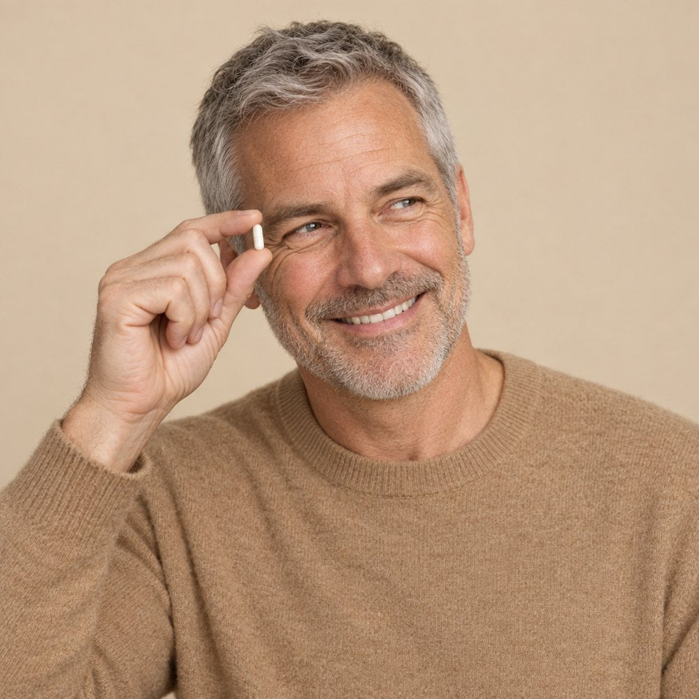 Man holding a Marra capsule